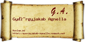 Györgyjakab Agnella névjegykártya